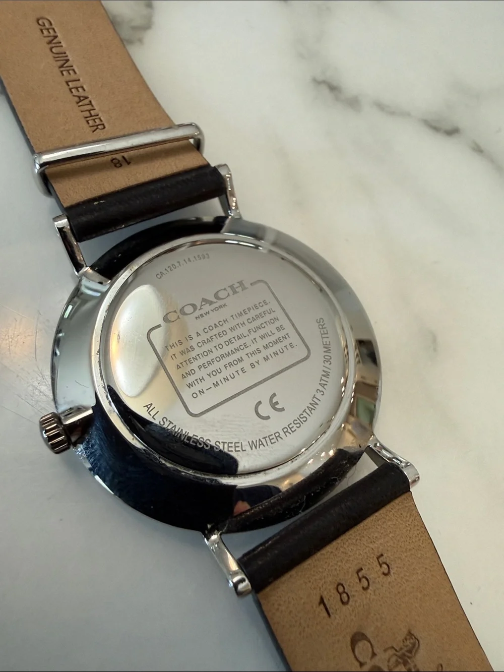 Coach women’s stainless steel watch CA.120.7.14.1593